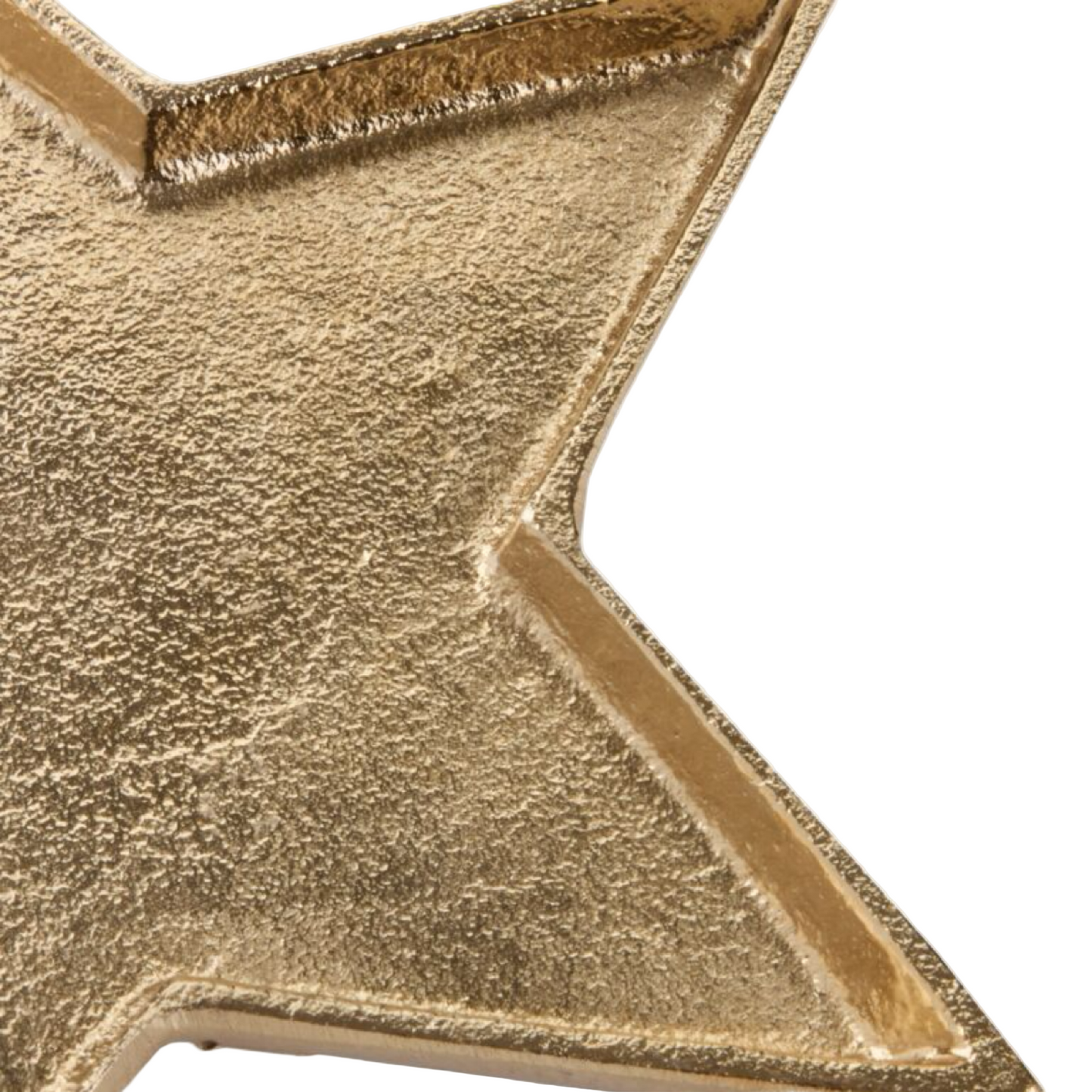 Gold Star Candle Plate