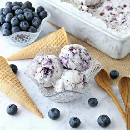 Scottish Blueberry Ripple Ice Cream