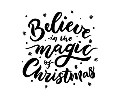 Believe Christmas Candle