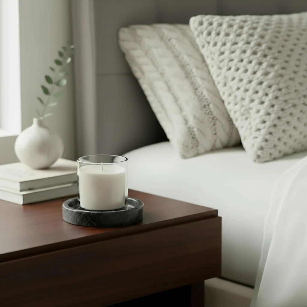 Italian Marble Candle Plate