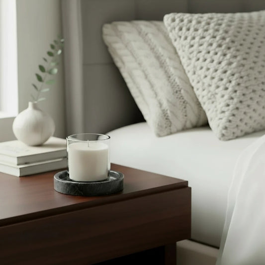 Italian Marble Candle Plate