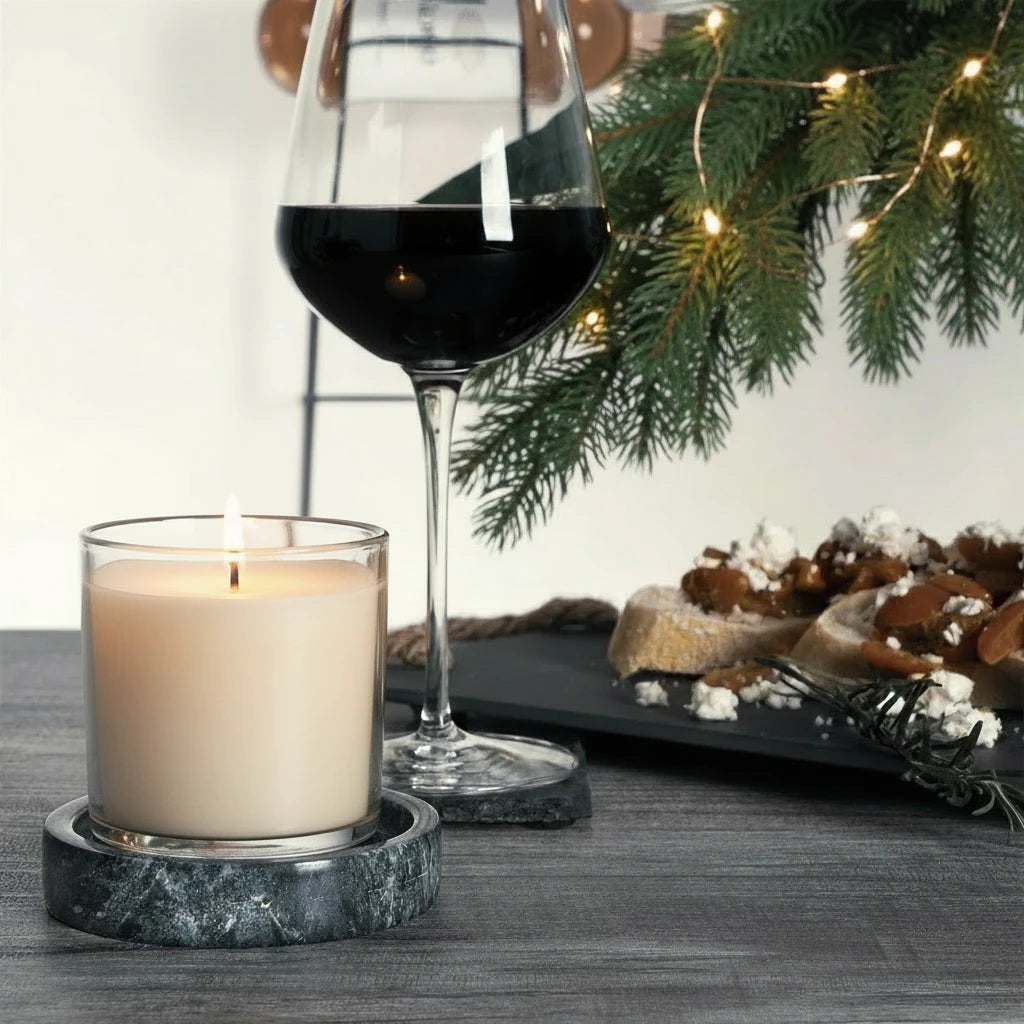 Italian Marble Candle Plate