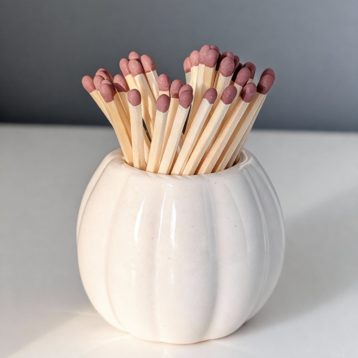 Glazed Ceramic Match Pot